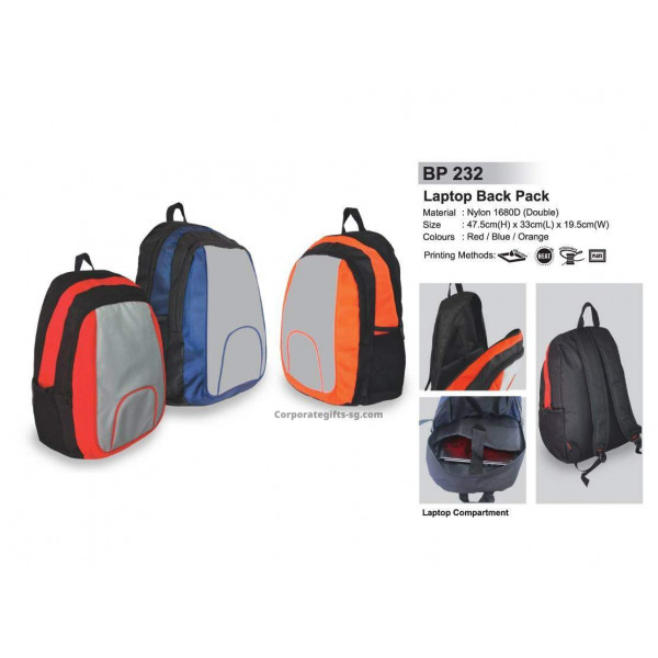 BP 232 Laptop Back Pack